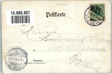 41812 W5140 Erkelenz 1899 Lithographie Theater Erkelenz Kölner Volksbühne Schauspieler