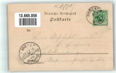 14715 O1831 Buschow 1899 Lithographie Gutshof Bahnhof Postamt Gasthaus Müller Pferdestraßenbahn
