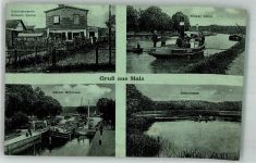 16515 O1401 Malz 1916 - Grabowsee Malzer Schleuse Kolonialwaren Donke Malzer Kanal
