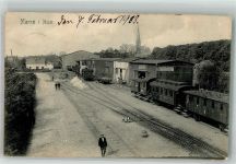 25709 W2222 Marne , Holst 1908 Foto AK Bahnhof Marne