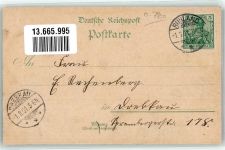 01987 O7817 Zschornegosda OT Schwarzheide 1901 Lithographie Gasthaus Schieschke Villa Schieschke Geschäftshaus Schmidt