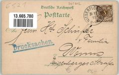 67592 W6523 Flörsheim-Dalsheim 1897 Lithographie Möbel-Fabrik Meckel Alter Turm Schule