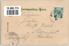 6542 Pfunds 1900 Lithographie Gasthaus Pension zur Post