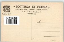 Milano Bottega di Poesia Monografie Di Arti Decorative Italiane Werbung Druckerzeugnis