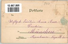 93158 W8418 Teublitz Lithographie Gräfliches Schloss Gasthaus-Metzgerei Rauch