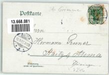 04685 O7246 Schmorditz 1907 Lithographie Gasthaus Schmorditz Gartenwirtschaft