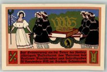 W1000 Berlin Mitte Beruf 50jähr. Bestehen des Vereins der Berliner Buchdrucker und Schriftgießer im Zirkus Schumann Entwurf Spezinger Druckerei 1912 Lithographie / Künstlerkarte