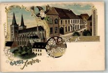 46509 W4232 Xanten Lithographie Xantener Dom Gasthaus zum Stern