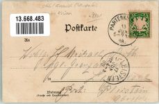 82467 W8101 Klais 1898 Lithographie Karwendelgebirge Gasthaus