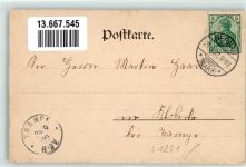16321 O1281 Rüdnitz 1902 - Feststrasse Girlandenschmuck Gasthaus Damerow Kirche