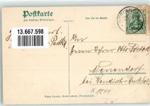 15518 O1241 Demnitz b Fürstenwalde, Spree 1906 - Schloss Materialwaren-Handlung Hoffmann Dorfstrasse Schule