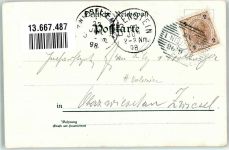 Flaggschiff Deutschland + Adelskorrespondenz Kolonien Kiautschou 1898 Lithographie / Künstlerkarte