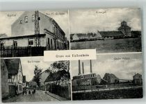 04610 O7401 Falkenhain b Altenburg, Thür - Rittergut Grube Phönix Gasthaus Gentzsch Dorfstrasse