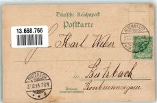 63674 W6472 Altenstadt , Hess 1899 Lithographie Kirche Denkmal Dorfstrasse Schule Amtsgericht