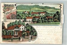 02894 O8901 Sohland a. Rotstein 1908 Lithographie Rotstein Gasthaus Thumsen