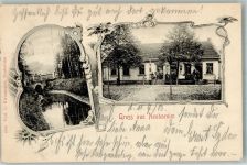 15324 O1211 Neubarnim 1903 - Dorfbach Gasthaus Fahrrad