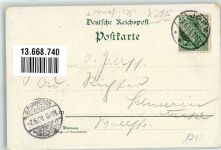 21635 W2155 Jork , Niederelbe 1901 Lithographie Amtsgericht Hotel zur Post Dorfstasse Kirche