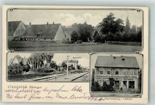 01594 O8401 Stauchitz 1911 - Bahnhof Eisenwarenhandlung Lehmann