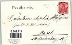 79539 W7850 Stetten 1902 Künstlerkarte Bahnhof sign. W. Hüglh