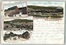 02689 O8608 Wehrsdorf 1905 Lithographie Gasthaus Hensel Dorfstrasse