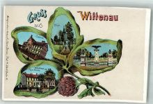 10115 W1000 Wittenau Lithographie Schule Kirche Warenhaus Borries Denkmal