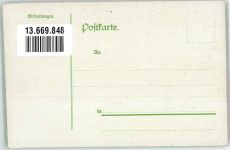 10115 W1000 Wittenau Lithographie Schule Kirche Warenhaus Borries Denkmal