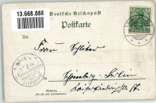 10115 W1000 Tempelhof 1901 Lithographie Gasthaus Marienhöhe Ballsaal