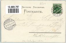 55286 W6501 Wörrstadt 1896 Lithographie Vorläufer Wörrstadt Bahnhof Personenzug