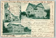 77781 W7616 Biberach , Baden 1903 - Bahnhof Bahnhofstrasse Gasthaus Riehle