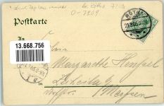 04571 O7209 Rötha 1905 Lithographie Rüben Gasthaus Zum Wachtmeister Dorfkirche