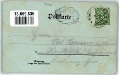 75305 W7540 Neuenbürg , Württ Lithographie / Mondschein Gasthaus zum Bären Post Kirche