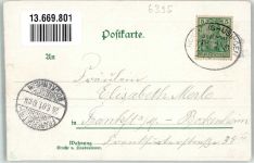 61276 W6395 Neuweilnau 1901 Lithographie Hotel zur schönen Aussicht Bahnpost Homburg-Usingen