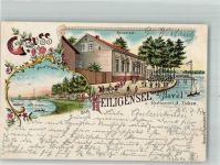 10115 W1000 Heiligensee 1897 Lithographie Gasthaus Ziekow