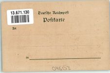 04603 O7401 Lehndorf , Thür Lithographie Gasthaus Lehndorf Friedrichs-Lust Glückwunschkarte