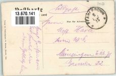 73553 W7077 Pfahlbronn 1915 - Gasthaus-Bäckerei zum Hirsch Dorfstrasse Wohnhaus des Bürgermeisters Posthilfstelle