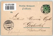 33829 W4807 Borgholzhausen 1898 Lithographie Vorläufer Druck um 1890 Gasthaus Meyer Ravensburg Kriegerdenkmal Luisenturm