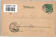 35457 W6304 Lollar 1897 Lithographie Gasthaus Germania Staufenberg