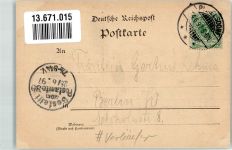 10115 W1000 Gatow 1897 Lithographie Vorläufer Druck 1880-1889 Gasthaus zur Linde
