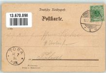 99706 O5400 Sondershausen , Thür 1896 - Vorläufer Druck um 1890 Jagdschloss Zum Possen Pfaue Bärenzwinger Denkmal Wildgehege