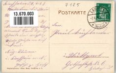 74366 W7125 Kirchheim am Neckar 1928 - Baumschulen Schmid Dorfstrasse