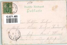 67578 W6527 Gimbsheim 1900 Lithographie Hauptstrasse Rathaus Kriegerdenkmal Schule