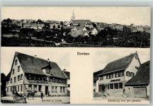 72175 W7242 Dornhan 1903 - Geschäft Bleibel Gasthaus zur Linde Kutsche