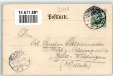 34326 W3509 Altmorschen 1902 - Gasthaus Ross Hauptstrasse Jäger Hirsch Eichhörnchen