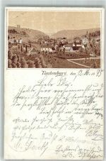 07778 O6901 Tautenburg 1895 Lithographie Vorläufer Druck 1880-1889 Tautenburg