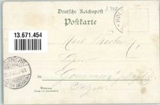 06749 O4404 Holzweißig 1902 Lithographie Kriegerdenkmal Schule Dorfkirche