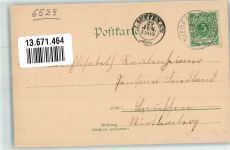 67592 W6523 Nieder-Flörsheim 1900 Lithographie Schule Gasthaus zum Hirsch Kirche Bahnhof