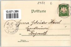 92676 W8489 Eschenbach i.d.OPf. 1898 Lithographie Dorfstrassen