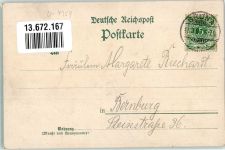 06408 O4351 Gröna 1899 Lithographie Gasthaus zum Schlehdorn Gartenwirtschaft