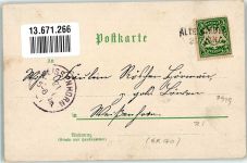 89296 W7919 Osterberg b Illertissen 1901 Lithographie Schlosshof Dorfstrasse