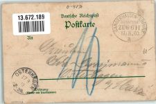 06556 O4730 Artern /Unstrut 1903 Lithographie Brunnen-Fest Bergmann Wappen Badehaus Nachporto Bahnpost Sangerhausen-Erfurt Zug 611